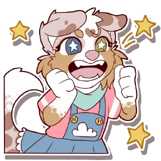 🤩 emoji Cooper the Aussie Telegram sticker 5 of 50