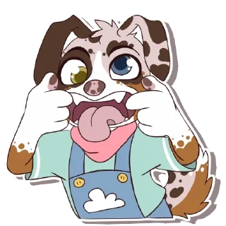 😝 emoji Cooper the Aussie Telegram sticker 8 of 50