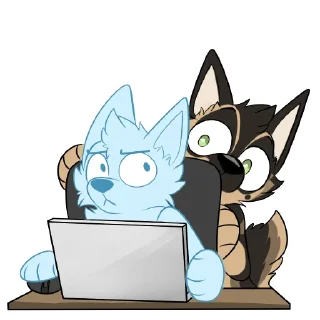👀 emoji Daryl & Michonne Telegram sticker 15 of 60