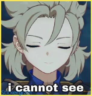 🙈 emoji Xiao = ciao = ciao primogems Telegram sticker 16 of 56