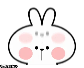 👍 emoji @MHStickers Spoiled Rabbit Facial Animation Telegram sticker 9 of 25