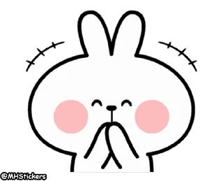 😂 emoji @MHStickers Spoiled Rabbit Facial Animation Telegram sticker 2 of 25