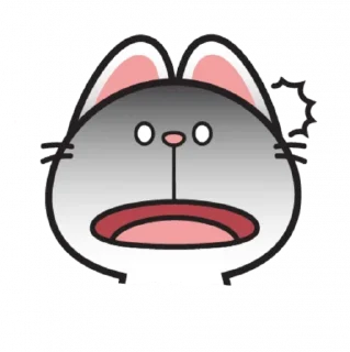 😨 emoji HyperCat : Facial Expression:@spoiledRabbits Telegram sticker 16 of 26