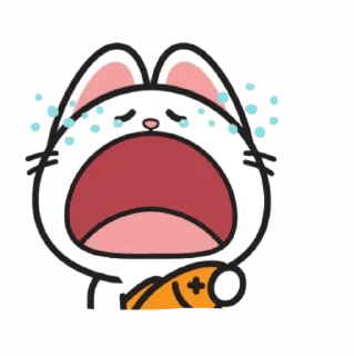 😭 emoji HyperCat : Facial Expression:@spoiledRabbits Telegram sticker 12 of 26