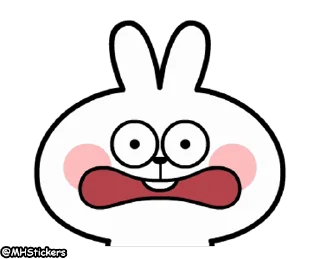 😳 emoji @MHStickers Spoiled Rabbit Facial Animation Telegram sticker 12 of 25