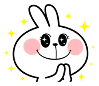 Sticker from Spoiled Rabbit facial expressions:@spoiledRabbits