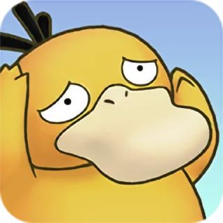 😔 emoji Psyduck Telegram sticker 5 of 17