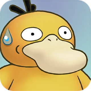 😐 emoji Psyduck Telegram sticker 15 of 17