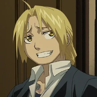 🔩 emoji Edward Elric [@TodorokiShouto] Telegram sticker 8 of 120