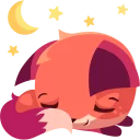 😴 emoji Foxy Telegram sticker 15 of 32