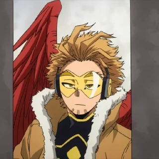 🥀 emoji Hawks @StickersofAnime Telegram sticker 9 of 15