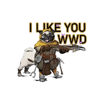 ❤️ emoji World War Doge Token Telegram sticker 11 of 28