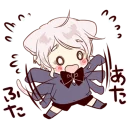 😥 emoji Cute cat ear boy @Nekostickerss Telegram sticker 22 of 41