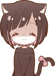☺️ emoji Neko-Tyan  @StickersPackRobot Telegram sticker 7 of 40