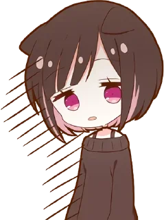 😒 emoji Neko-Tyan  @StickersPackRobot Telegram sticker 11 of 40