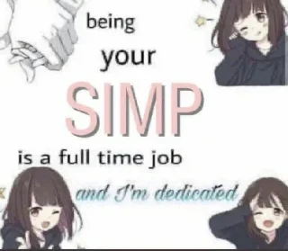 Sticker from Simp (made by THE simp)
