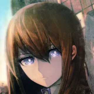 Sticker from makise kurisu @Y_P_changer