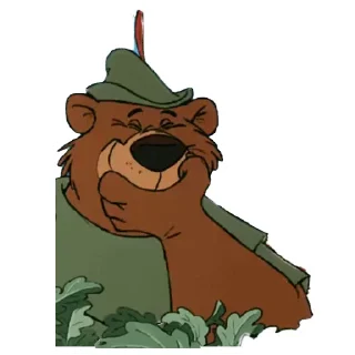 🐻 emoji Robin Hood Disney Telegram sticker 15 of 49