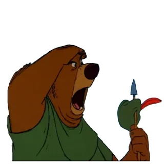🐻 emoji Robin Hood Disney Telegram sticker 12 of 49