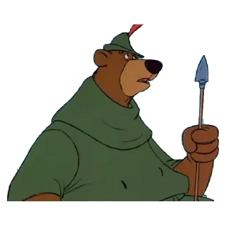 🐻 emoji Robin Hood Disney Telegram sticker 13 of 49