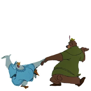 🐻 emoji Robin Hood Disney Telegram sticker 11 of 49