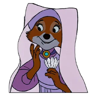 🦊 emoji Robin Hood Disney Telegram sticker 19 of 49