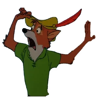 😲 emoji Robin Hood Disney Telegram sticker 7 of 49