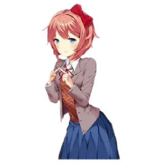 😏 emoji Sayori Pack Telegram sticker 10 of 59