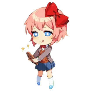 😋 emoji Sayori Pack Telegram sticker 8 of 59