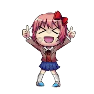 👍 emoji Sayori Pack Telegram sticker 9 of 59