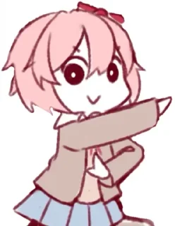 🙂 emoji Sayori-pack by @sayoriforever Telegram sticker 11 of 40