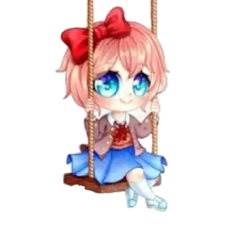 😊 emoji Sayori Pack Telegram sticker 20 of 59
