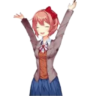 🥳 emoji Sayori Pack Telegram sticker 22 of 59