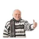 Sticker from "Hide The Pain" Harold