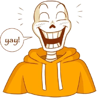 😄 emoji Papyrus Telegram sticker 20 of 38