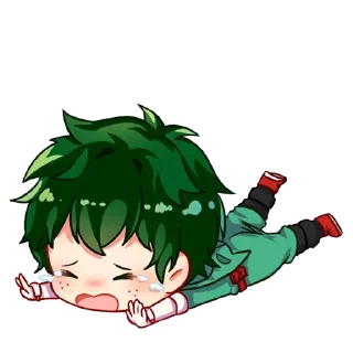 😭 emoji Deku — @stckrRobot Telegram sticker 1 of 85