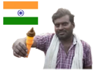 🍦 emoji Pajeet Telegram sticker 9 of 15