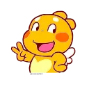 ✌️ emoji QooBee Agapi- @MochaStickers Telegram sticker 8 of 36