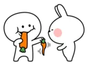 😝 emoji Spoiled Rabbit Smile Person Carrot Telegram sticker 19 of 41