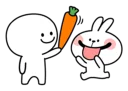 😎 emoji Spoiled Rabbit Smile Person Carrot Telegram sticker 7 of 41