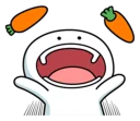 🤗 emoji Spoiled Rabbit Smile Person Carrot Telegram sticker 24 of 41
