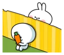 ☹ emoji Spoiled Rabbit Smile Person Carrot Telegram sticker 23 of 41