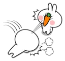 😲 emoji Spoiled Rabbit Smile Person Carrot Telegram sticker 6 of 41