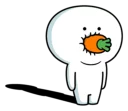 😶 emoji Spoiled Rabbit Smile Person Carrot Telegram sticker 14 of 41