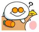 😕 emoji Spoiled Rabbit Smile Person Carrot Telegram sticker 18 of 41