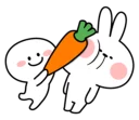 💥 emoji Spoiled Rabbit Smile Person Carrot Telegram sticker 12 of 41