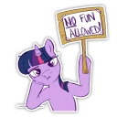 😡 emoji No Fun Allowed Telegram sticker 5 of 20