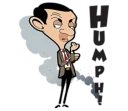 😤 emoji Mr Bean Telegram sticker 5 of 41