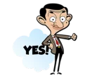 👍 emoji Mr Bean Telegram sticker 22 of 41