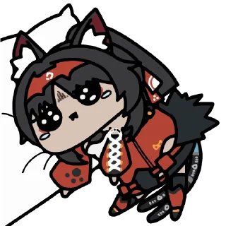 🥺 emoji Zenless Zone Zero Animated | @KyouinArchive Telegram sticker 16 of 30